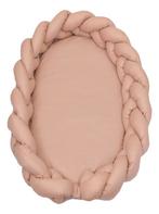 MamaLoes Amy Beige 2-in-1 Braided Bedbumper en Babynest, Verzenden, Nieuw