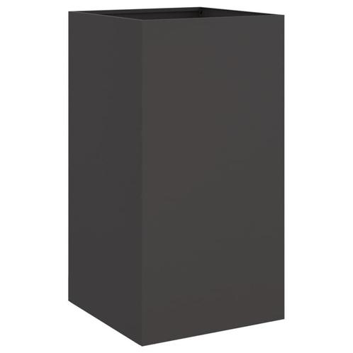 Plantenbak 42x38x75cm | Retourdeal | Zwart Staal Frame, Tuin en Terras, Bloembakken en Plantenbakken, 60 cm of meer, Minder dan 60 cm