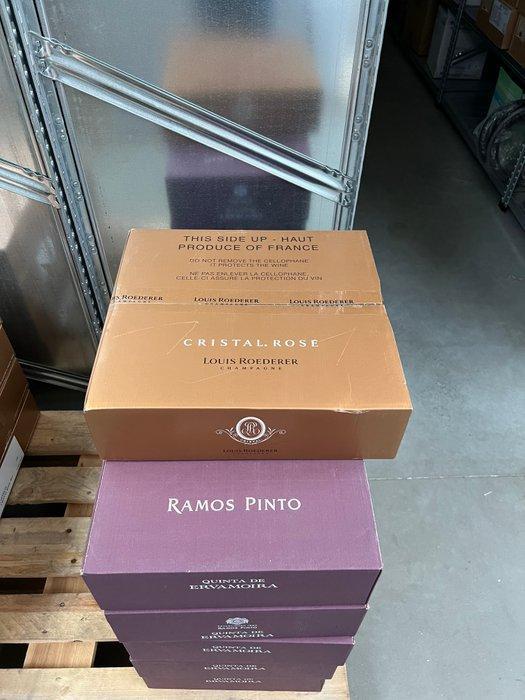2014 Louis Roederer, Cristal - Champagne Rosé - 3 Flessen, Verzamelen, Wijnen