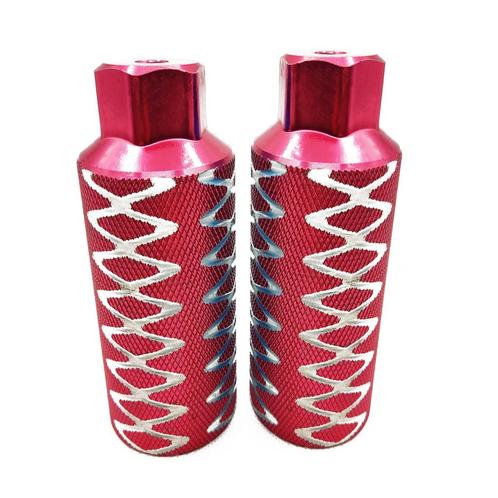 Voetrusten Pegs Bmx Freestyle 110 Mm Alumunium Rood 2 Stuks, Fietsen en Brommers, Fietsaccessoires | Overige Fietsaccessoires