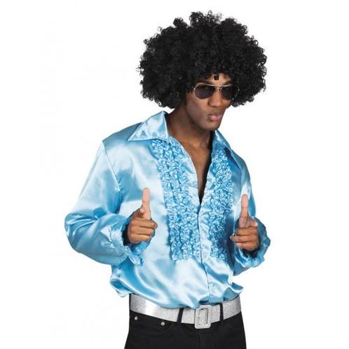 Turquoise rouche overhemd voor heren - Rouche blouse, Kleding | Heren, Carnavalskleding en Feestkleding, Verzenden