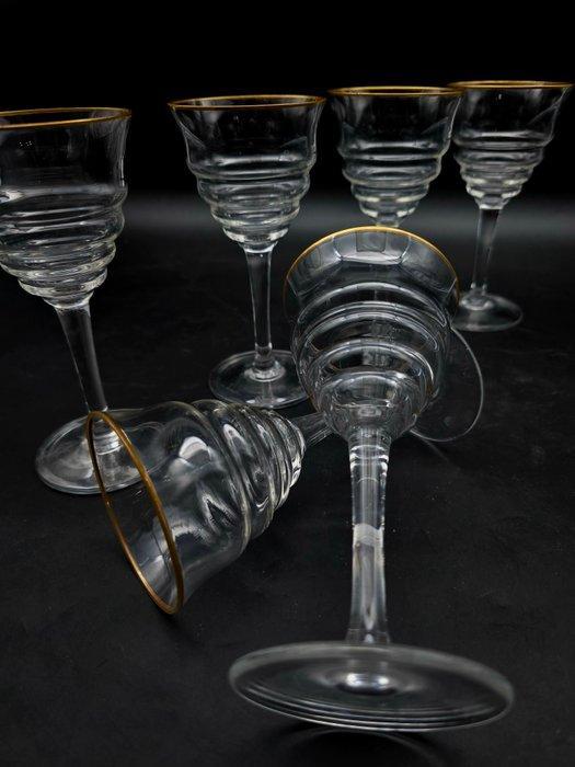 Val Saint Lambert - Drinkservies (6) - Nuit St-Georges -, Antiek en Kunst, Antiek | Meubels | Tafels