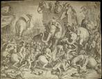 Cornelis Cort ( 1533-1578) - The Battle between Scipio and