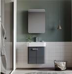 Badmeubel Orbit antraciet 55cm met spiegelkast, Ophalen, Nieuw
