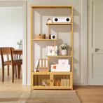 Bamboe Opbergrek –6-Laags Plantenrek en Boekenrek 85,5×176 c, Huis en Inrichting, Kasten | Boekenkasten, Verzenden, Nieuw