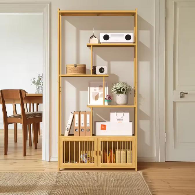 Bamboe Opbergrek –6-Laags Plantenrek en Boekenrek 85,5×176 c, Huis en Inrichting, Kasten | Boekenkasten, Nieuw, Verzenden
