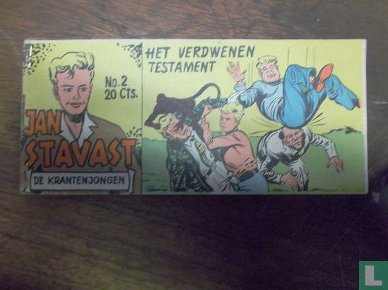 Jan Stavast [Virgola] - Het verdwenen testament - 1954, Boeken, Stripboeken, Zo goed als nieuw, Eén stripboek, Verzenden