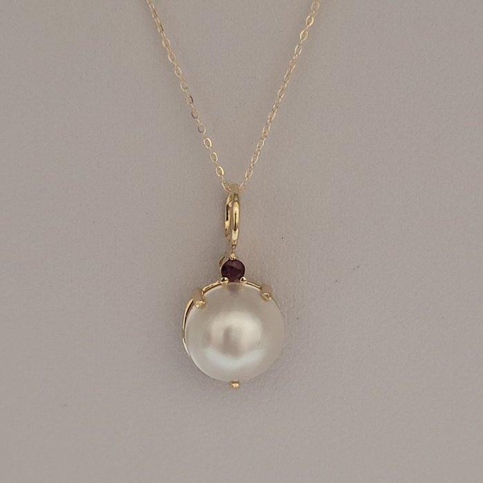 Zonder Minimumprijs - Hanger - 18 karaat Geel goud Parel -, Sieraden, Tassen en Uiterlijk, Antieke sieraden