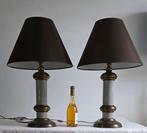 Tafellamp (2) - Verguld, Messing, Porselein, Antiek en Kunst