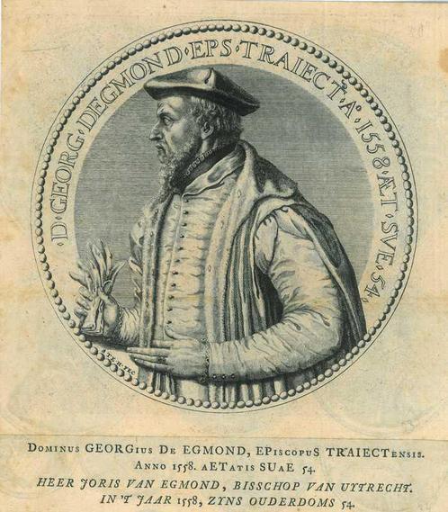 Portrait of George van Egmond, Antiek en Kunst, Kunst | Etsen en Gravures