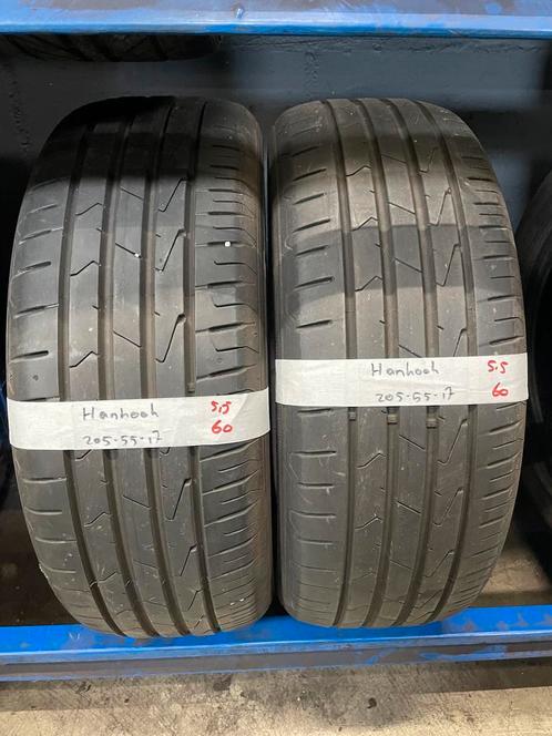 205-55-17 Hankook Zomerbanden 5.5mm Incl Montage 205 55 17, Auto-onderdelen, Banden en Velgen, 17 inch, Zomerbanden, 205 mm, Personenwagen