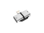Veiling - GRIXX Adapter Lightning naar 2 x Lightning (grijs), Nieuw