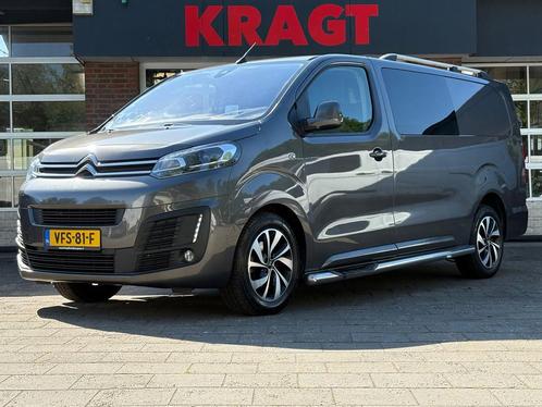 Citroën Jumpy 2.0 BlueHDI 150 PK L3 Club DC, camera, navigat, Auto's, Bestelauto's, Dealer onderhouden, Lease, Zwart, Handgeschakeld