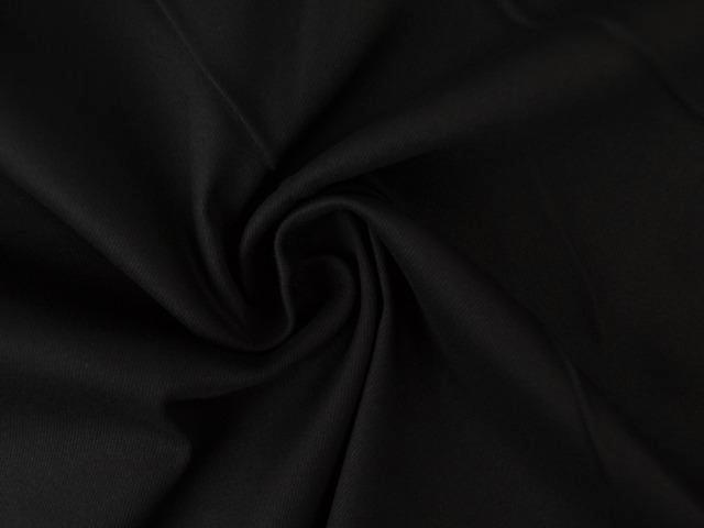 10 meter stretch keperkatoen - Zwart - Twill, Hobby en Vrije tijd, Stoffen en Lappen, 120 cm of meer, 200 cm of meer, Zwart, Nieuw