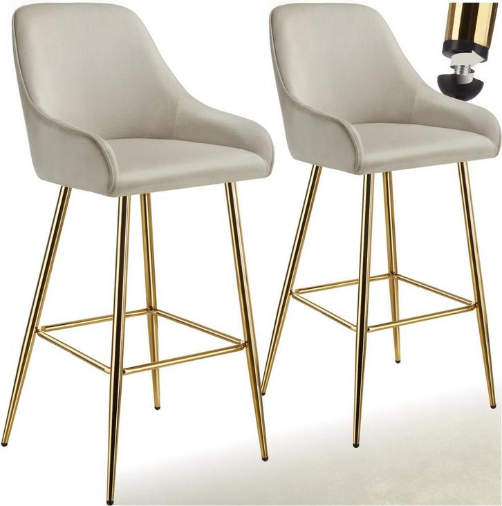 Barkrukken set van 2 - Barstoel met rugleuning - Barkruk - B, Huis en Inrichting, Overige Huis en Inrichting, Nieuw, Verzenden