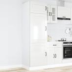 vidaXL Keukenkast Kalmar bewerkt hout hoogglans wit, Huis en Inrichting, Keuken | Keukenelementen, Verzenden, Nieuw, Wit