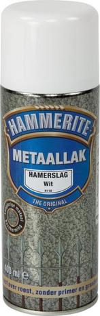Hammerite Hamerslag Wit H110 Spuitbus 400 ml, Doe-het-zelf en Verbouw, Verf, Beits en Lak, Ophalen of Verzenden, Nieuw