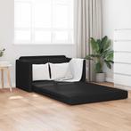 vidaXL Sofa Bed Zwart 124 x 71 x 78 cm Kunstleer, Verzenden, Nieuw, Leer, Minder dan 150 cm