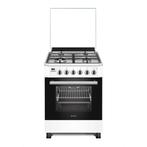 Wiggo WO-E639R(WX) Serie 9 - Gasfornuis - Wok - Wit Rvs, Witgoed en Apparatuur, Fornuizen, Verzenden, Nieuw