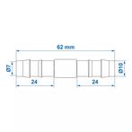 ProPlus Rechte slangtule - 10 mm - Hittebestendig tot 90°.., Tuin en Terras, Tuinslangen, Ophalen of Verzenden, Nieuw