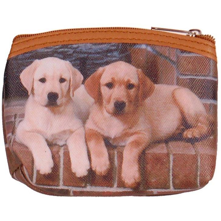 Kleine portemonnee met 2 labradors - 11x9cm NIEUW, Sieraden, Tassen en Uiterlijk, Portemonnees, Nieuw, Ophalen of Verzenden