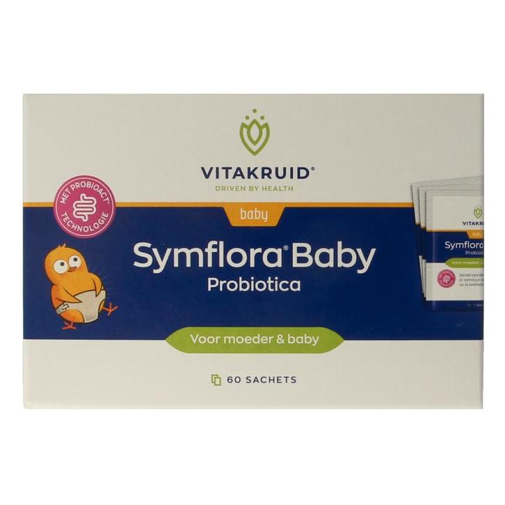 Vitakruid Symflora Baby Probiotica voor moeder & baby 60, Sport en Fitness, Gezondheidsproducten en Wellness, Verzenden