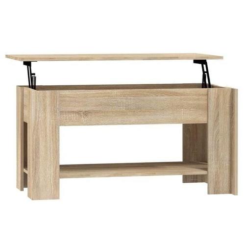 Salontafel - Sonoma Eiken Look | Retourdeal | 40% Korting, Huis en Inrichting, Tafels | Salontafels, 100 tot 150 cm, Rechthoekig