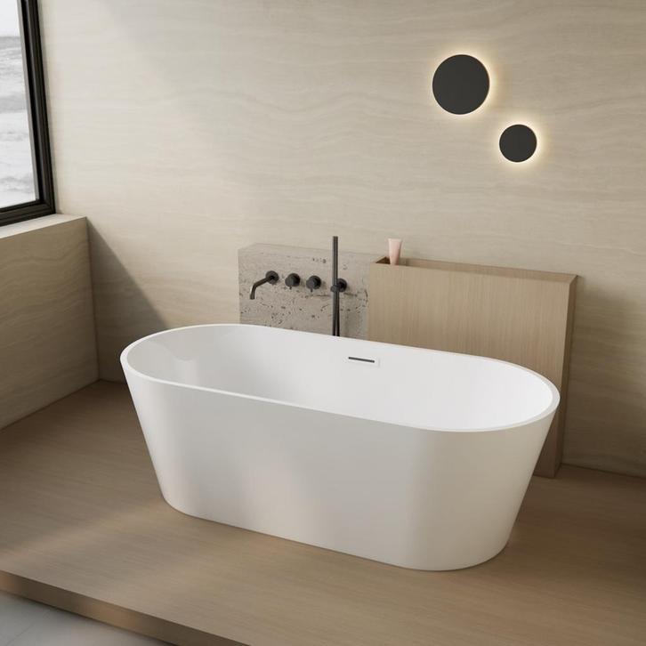 BWS Vrijstaand Ligbad | BWS Rondo | Acryl | 180x80x60cm |, Doe-het-zelf en Verbouw, Sanitair, Bad, Nieuw, Ophalen of Verzenden