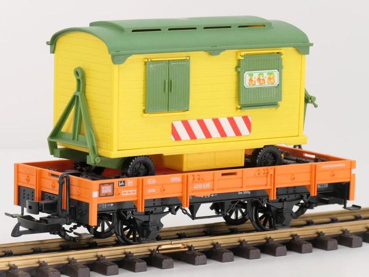 LGB 4010 G Niederbordwagen &  LGB Cirkus kassa wagen, Hobby en Vrije tijd, Modeltreinen | Overige schalen, Overige typen, Gebruikt