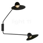 B.lux Speers arm Wandlamp LED 2-lichts, zwart - lampenkap L, Verzenden, Nieuw