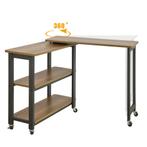 2dekans | SoBuy Draaibare Bijzettafel met Wielen - 133x30x69, Huis en Inrichting, Ophalen of Verzenden, Zo goed als nieuw