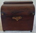 Kist - Theekistje, theedoos - Mahonie - Tea caddy, Antiek en Kunst