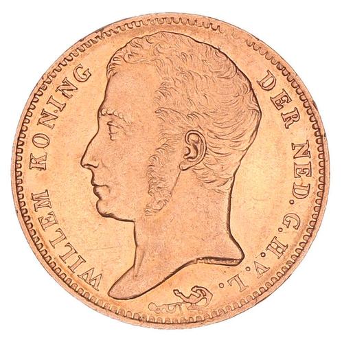 Gouden 10 Gulden Willem I 1840 FDC, Postzegels en Munten, Munten | Nederland, Verzenden