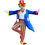 Blauw Clownskostuum voor Heren – Jas, Hoed & - Maat M, Ophalen of Verzenden, Nieuw, Maat 48/50 (M)
