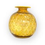Filippo Maso - Vaas - Muranoglas - Vaso balloton amber, Antiek en Kunst
