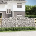vidaXL Schanskorf gewelfd 400x30x140/160 cm gegalvaniseerd, Tuin en Terras, Bloembakken en Plantenbakken, 100 cm of meer, Verzenden