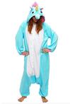 Onesie eenhoorn blauw unicorn pak kind 110-116 pyjama 104