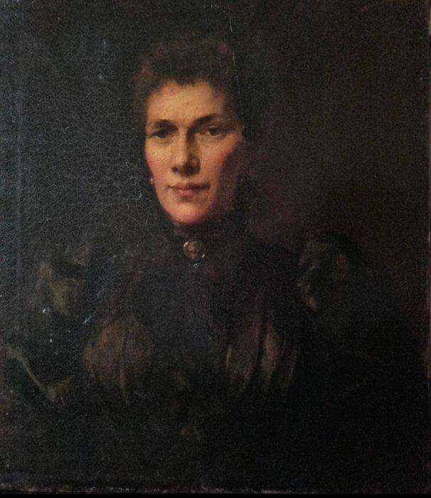 Paul de La Boulage (XIX-XX) - Retrato de dama. Ca 1898, Antiek en Kunst, Kunst | Schilderijen | Klassiek