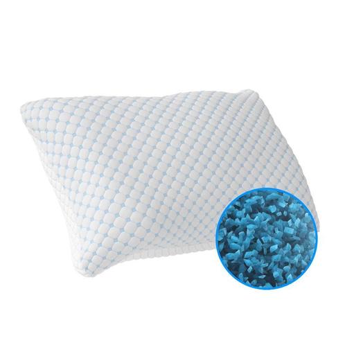 Ergonomisch hoofdkussen van traagschuim - 70 x 50 cm, Huis en Inrichting, Woonaccessoires | Kussens, Wit, Nieuw, Verzenden