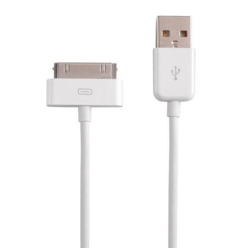 30 pin USB kabel voor iPhone, iPod en iPad - 1 meter - Wit, Telecommunicatie, Mobiele telefoons | Telefoon-opladers, Verzenden