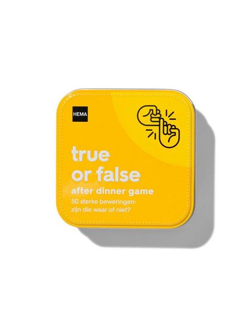 HEMA After dinner game waar of niet, Kinderen en Baby's, Speelgoed | Kinderpuzzels, Nieuw, Verzenden