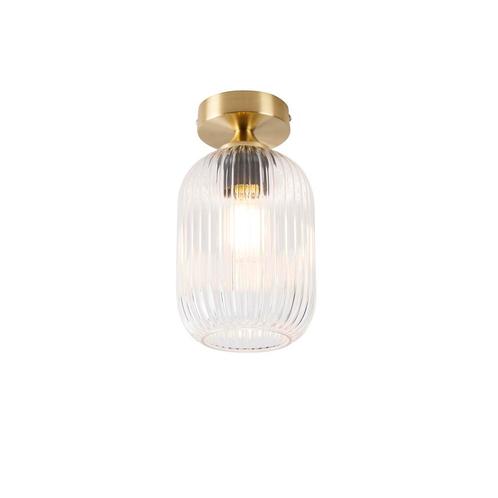 Smart plafondlamp messing incl. Wifi A60 - Banci, Huis en Inrichting, Lampen | Plafondlampen, Nieuw, Glas