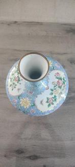Vaas - Emaille, Koper, Messing, Metaal - China - cloisonne, Antiek en Kunst