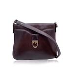 Gucci - Vintage Dark Brown Leather Handbag - Schoudertas