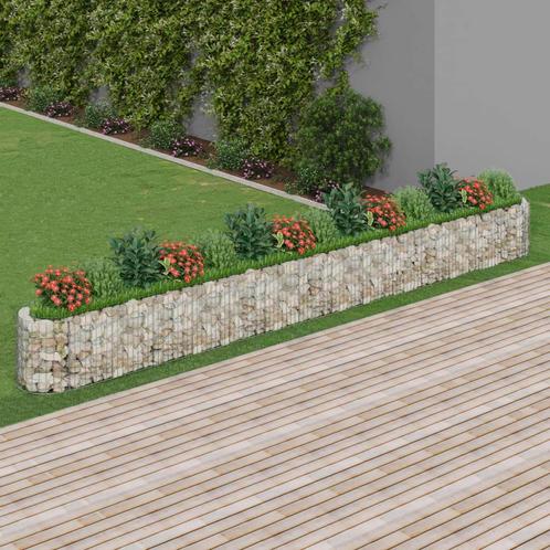 vidaXL Gabion plantenbak verhoogd 540x50x50 cm, Tuin en Terras, Bloembakken en Plantenbakken, 100 cm of meer, Nieuw, Metaal, 30 tot 60 cm