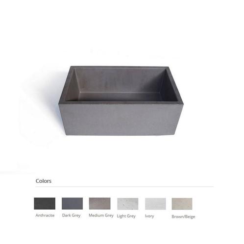 Opzet Wastafel Urbi et Orbi Immissio Beton 45x26x18 cm, Doe-het-zelf en Verbouw, Sanitair, Overige typen, Nieuw, Ophalen of Verzenden