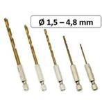 Hofftech 5-delige titanium boorset - duurzaam en compact..., Doe-het-zelf en Verbouw, Gereedschap | Boormachines, Ophalen of Verzenden