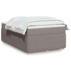 vidaXL Boxspring met matras stof taupe 120x200 cm, Huis en Inrichting, Slaapkamer | Bedden, Verzenden, Nieuw, Twijfelaar, 120 cm