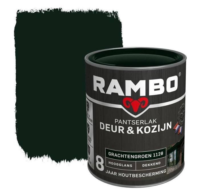 Rambo Pantserlak Deur en Kozijn Grachtengroen 1.5L, Doe-het-zelf en Verbouw, Verf, Beits en Lak, Lak, Groen, Nieuw, Minder dan 5 liter