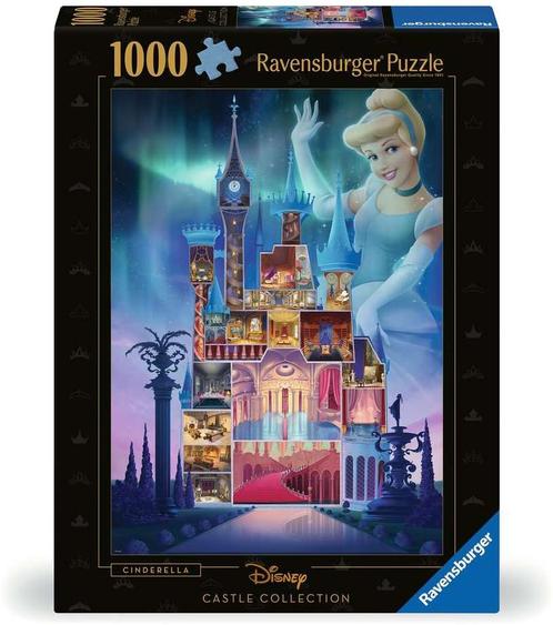 Disney Castles - Cinderella Puzzel (1000 stukjes) |, Hobby en Vrije tijd, Denksport en Puzzels, Nieuw, Verzenden
